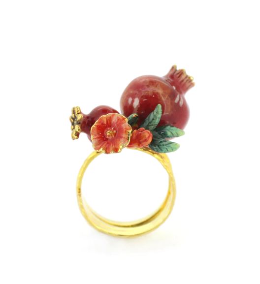 Pomegranate Ring Jewelry Good After Nine TH 