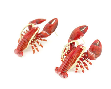 Red Lobster Earrings Good After Nine TH 