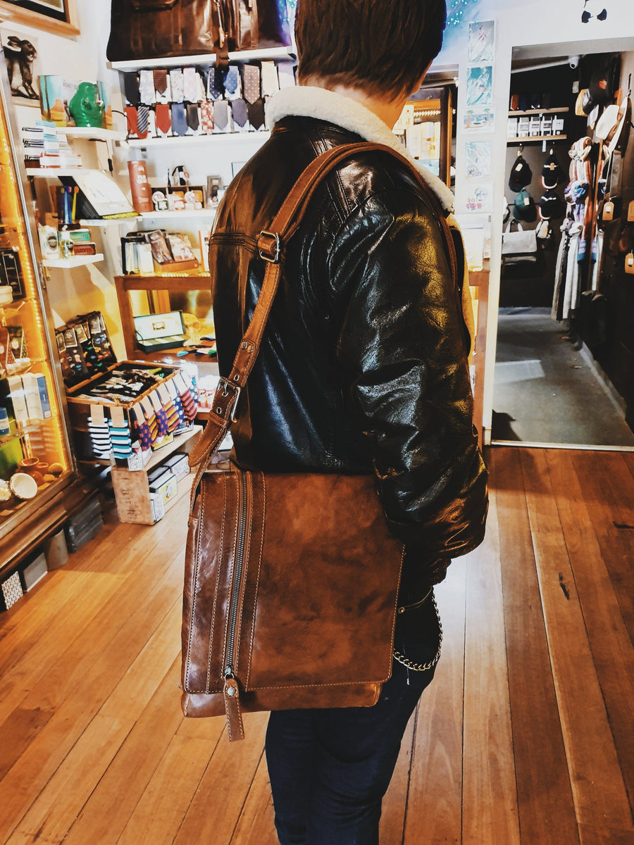 Robert Leather Satchel Bag Oran 