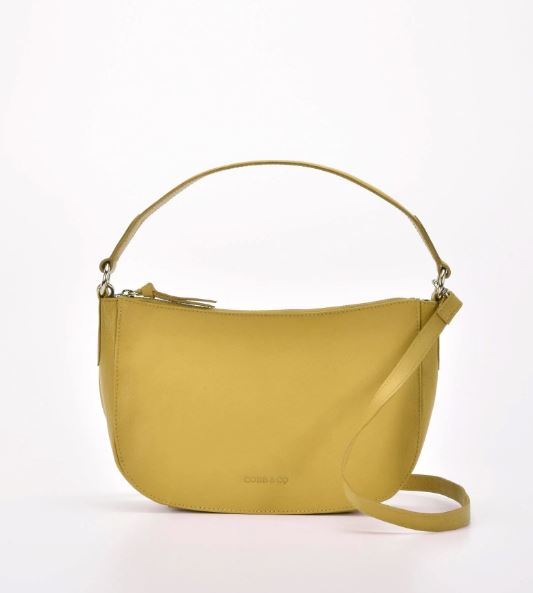 Rosedale Leather Shoulder Bag Wallet Gabee Lemon 