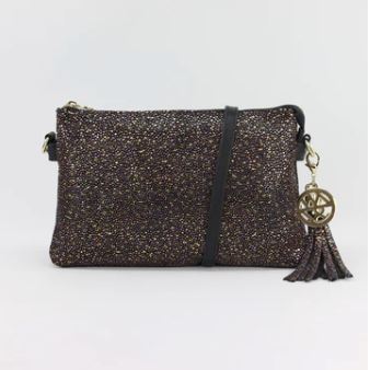 Ruby Leather Clutch / Cross-Body Bag Bag Willow & Zac Rose Bubble 