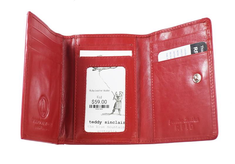Ruby Leather Wallet Wallet Oran 