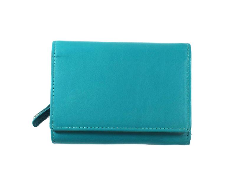 Ruby Leather Wallet Wallet Oran Aqua 