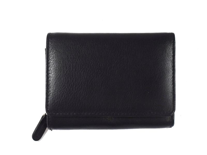 Ruby Leather Wallet Wallet Oran Black 