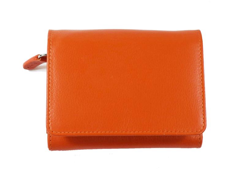 Ruby Leather Wallet Wallet Oran Orange 
