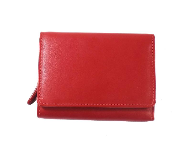 Ruby Leather Wallet Wallet Oran Red 