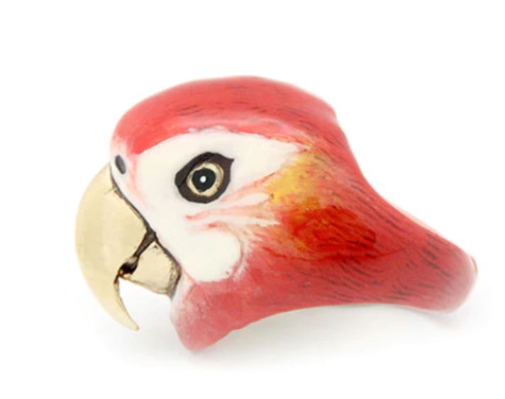 Scarlet Macaw Ring Jewelry Good After Nine TH 