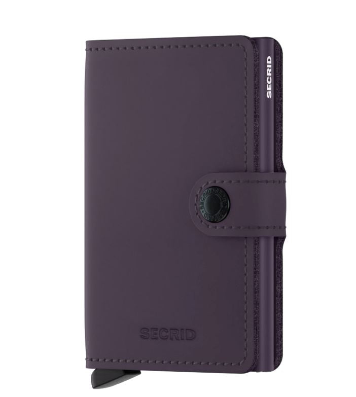 Secrid Miniwallet Matte Wallet Design Mode International Dark Purple 