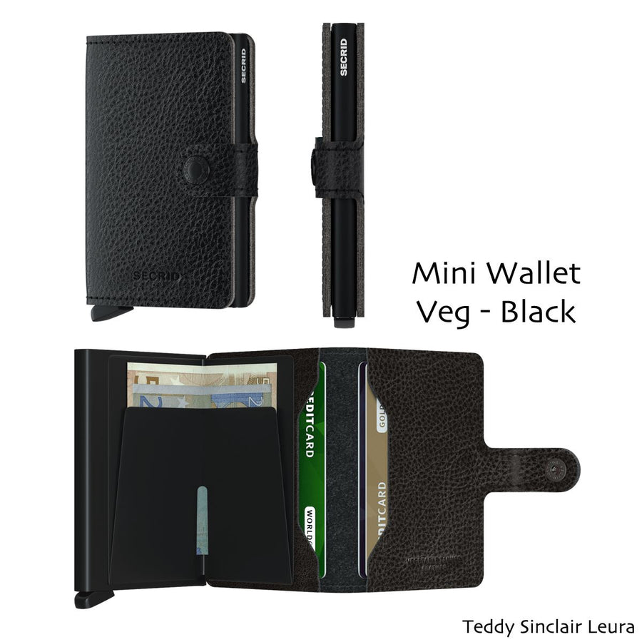 Secrid Miniwallet Veg Wallet Design Mode International Black-Black 