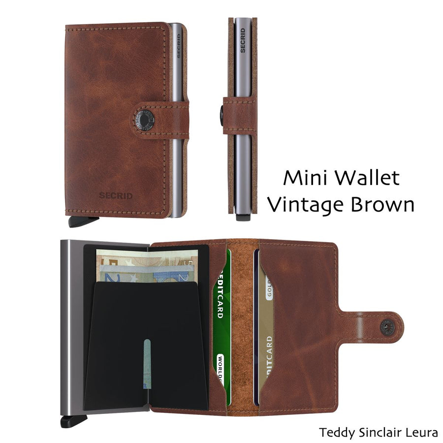 Secrid Miniwallet Vintage Wallet Design Mode International Vintage Brown 