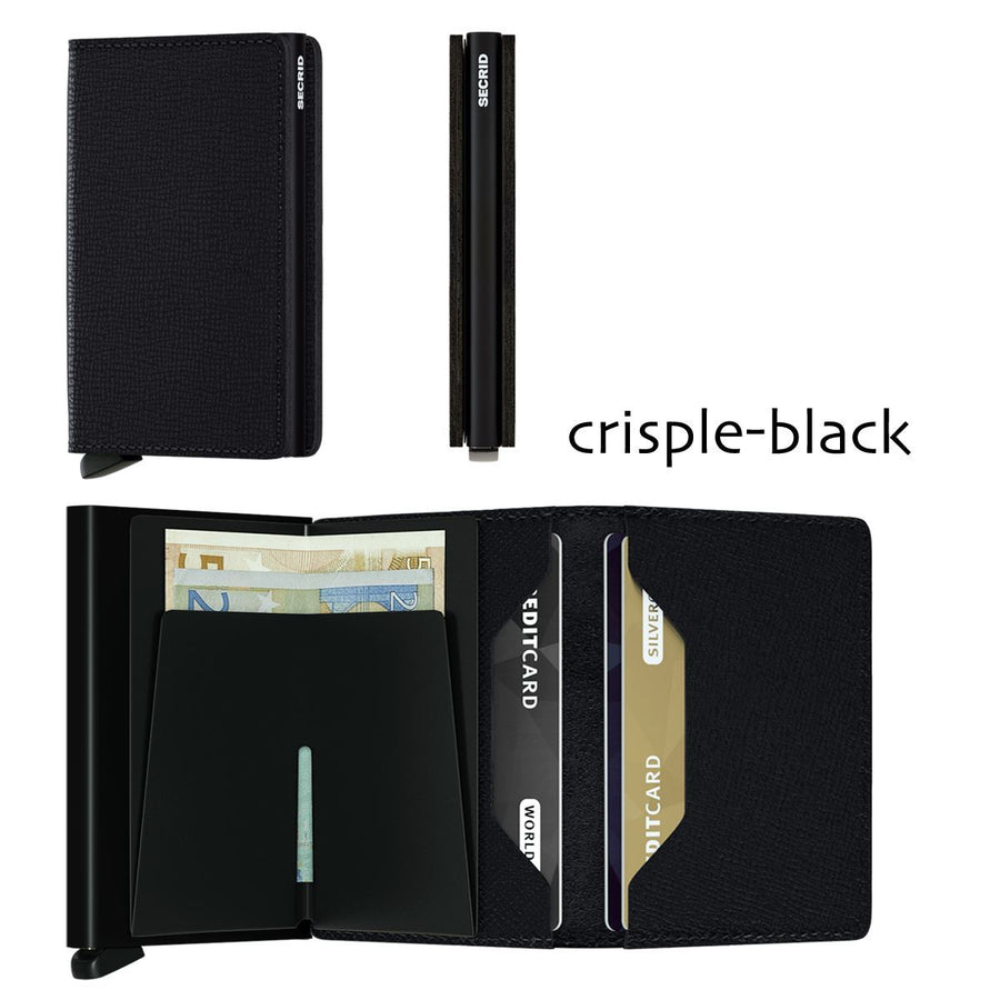 Secrid Slimwallet Crisple Wallet Design Mode International Crisple Black 