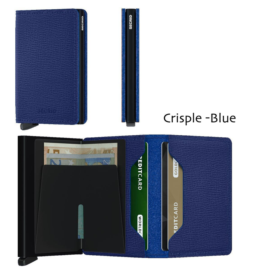 Secrid Slimwallet Crisple Wallet Design Mode International Crisple Blue 