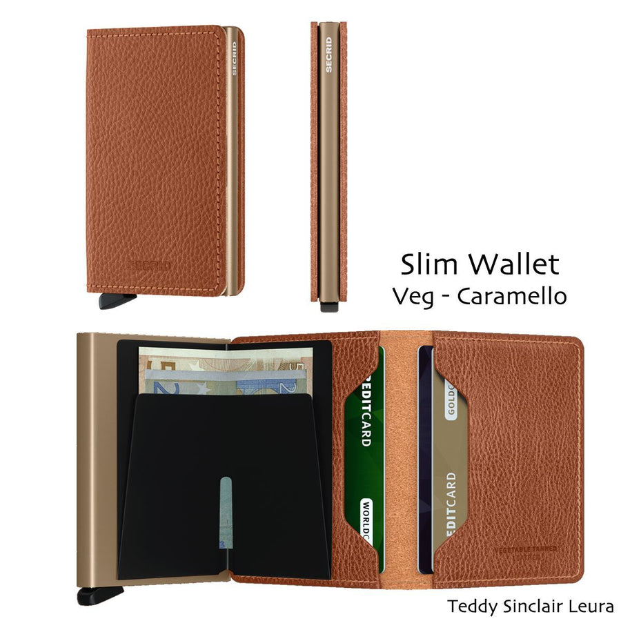 Secrid Slimwallet Vegetable-Tanned Wallet Design Mode International Veg Caramello-Sand 