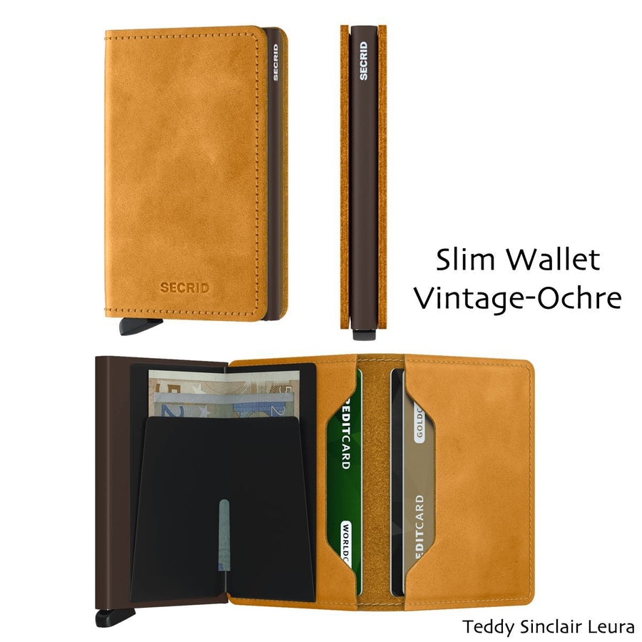 Secrid Slimwallet Vintage Wallet Design Mode International Vintage Ochre 