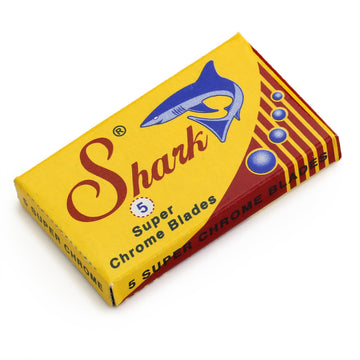 Shark Super Razor Blades Shaving Wholesale Grooming Supply Chrome - Pack of 5 