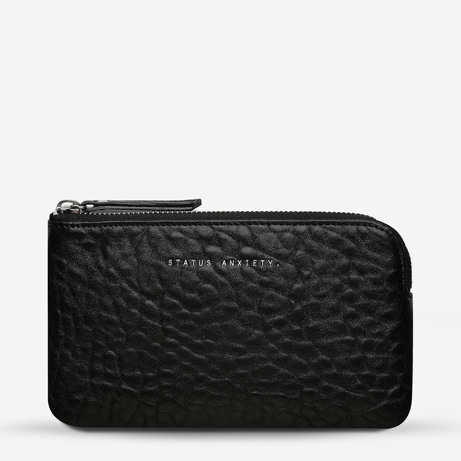 Smoke and Mirrors Leather Pouch / Wallet Wallet Status Anxiety Black Bubble 