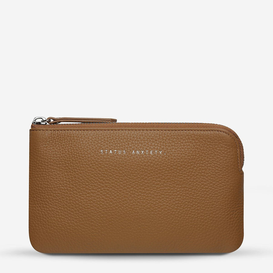 Smoke and Mirrors Leather Pouch / Wallet Wallet Status Anxiety Tan 