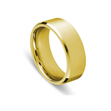S/Steel Ring - Gold-tone Men's Jewellery DPI (Display Plus Imports) 