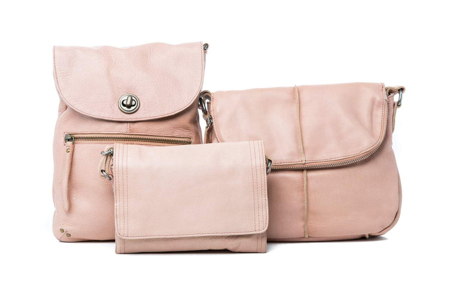 Tayla Compact Leather Sling Bag Bag Oran Blush 