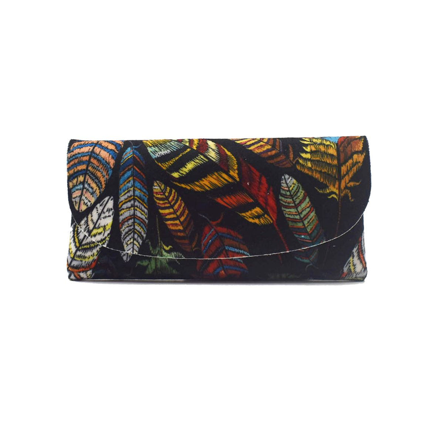 Teddy's Velour Glasses Case Accessories World Collection Feathers 