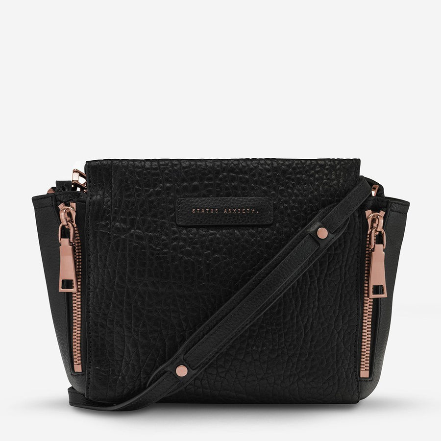 The Ascendants Leather Cross-Body Bag Bag Status Anxiety Black Bubble/Rose Gold 
