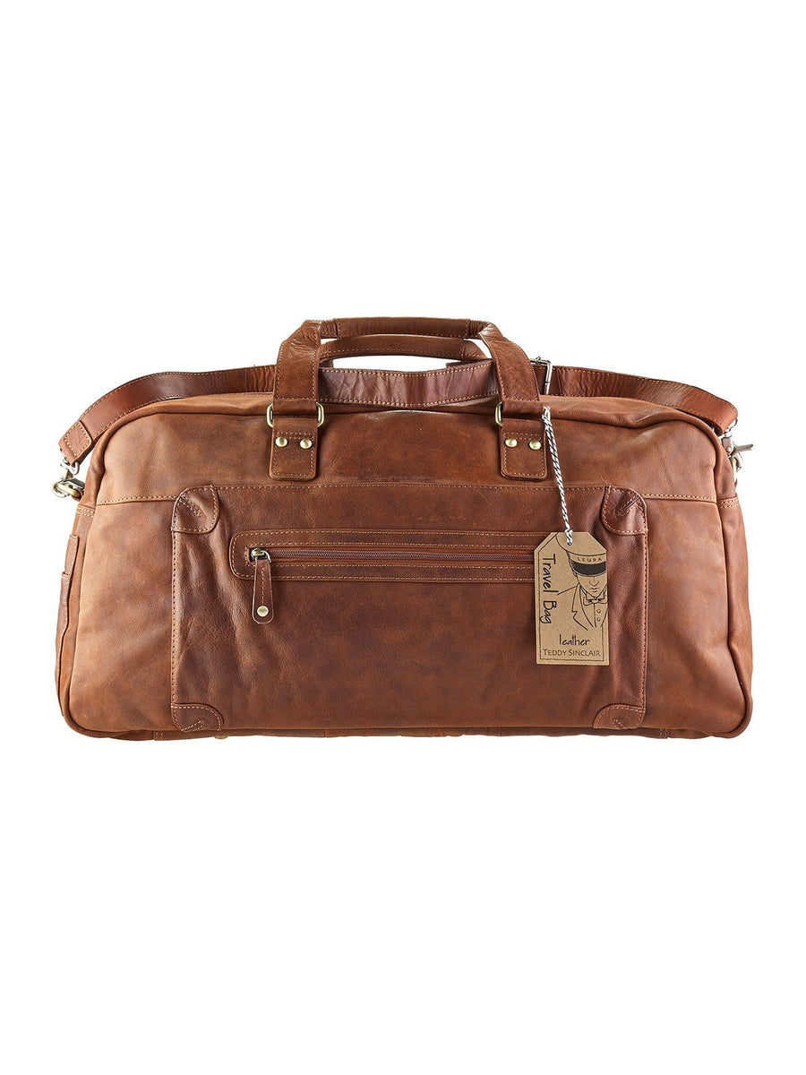 Travis Leather Travel Bag Travel Bag Oran Brandy 