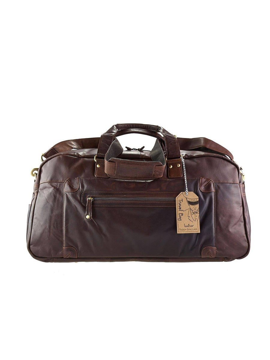 Travis Leather Travel Bag Travel Bag Oran Brown 