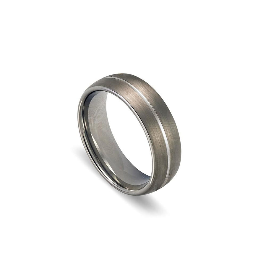 Tungsten ring - Brushed/Shinny inner Men's Jewellery DPI 