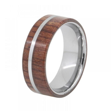 Tungsten Ring w/ Wood Detail Mens Jewellery DPI (Display Plus Imports) 
