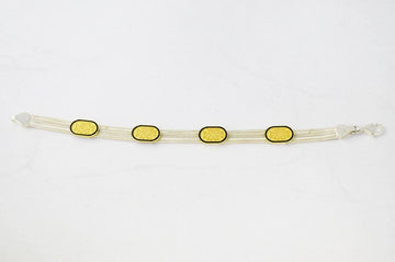 Turkish Gold Oval Disk Bracelet Jewellery Red Turk 