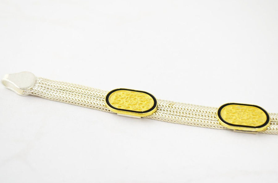 Turkish Gold Oval Disk Bracelet Jewellery Red Turk 