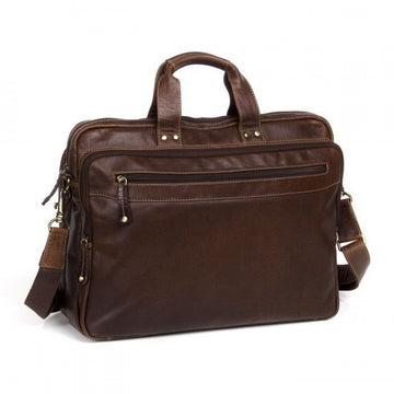 Vince Large Leather Briefcase Bag Oran 