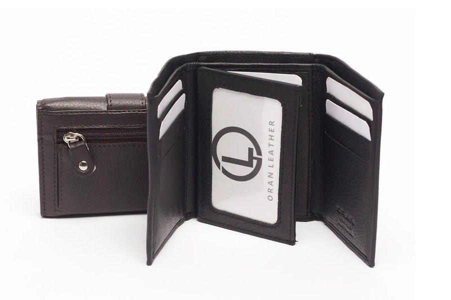 Wallace Trifold Leather Wallet Wallet Oran 