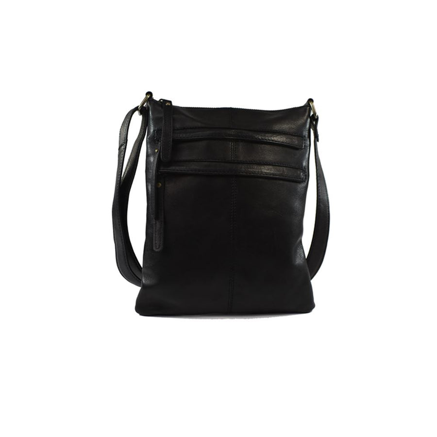 Wendy Versatile Leather Handbag Bag Oran Black 