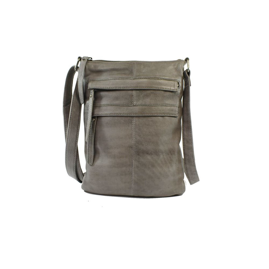 Wendy Versatile Leather Handbag Bag Oran Dark Grey 