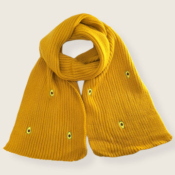 Yellow Avocado Knit Scarf Teddy Sinclair 