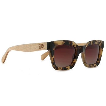 ZAHRA OPAL TORT- Brown Graduated Lens Tortoise Sunglasses Glasses Soek 
