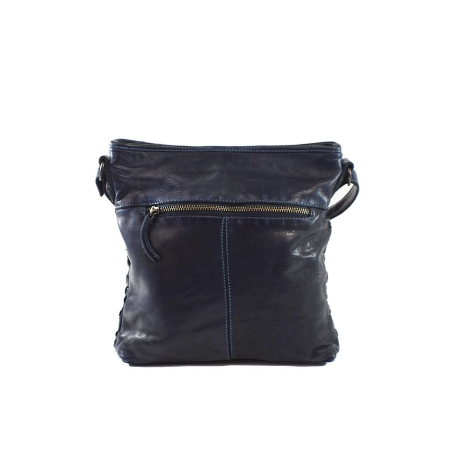 Zara Woven Leather Cross-Body Bag Bag Oran 