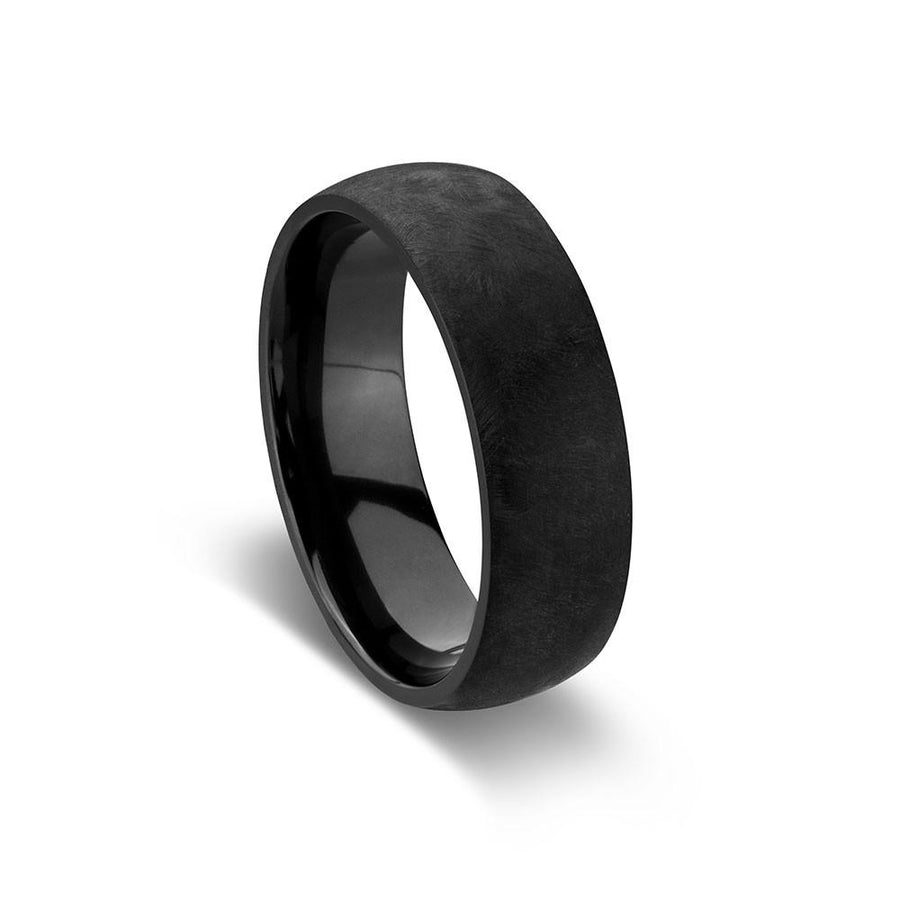 Zirconium Ring - Matt Black Mens Jewellery DPI (Display Plus Imports) 